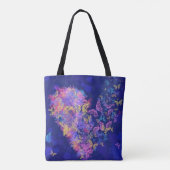 Heart Butterflies Canvas tas (Achterkant)