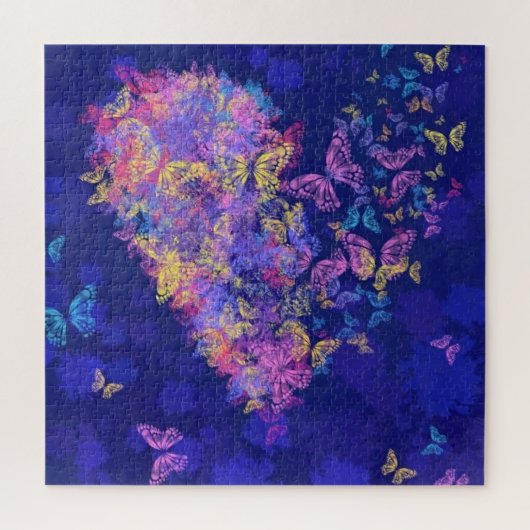 Heart Butterflies Puzzel (Verticaal)