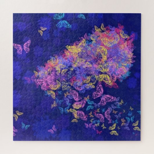 Heart Butterflies Puzzel Legpuzzel (Horizontaal)