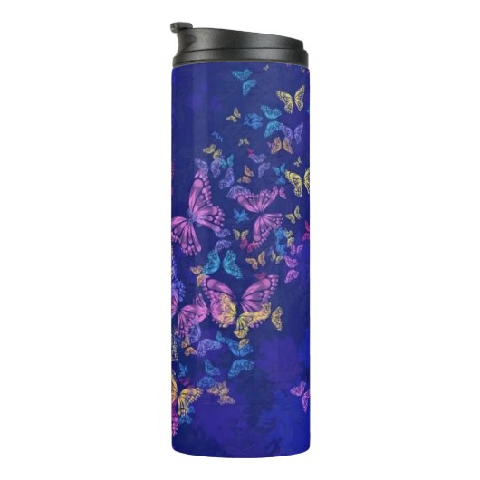 Heart Butterflies Thermal Tumbler Thermosbeker (Geroteerd rechts)