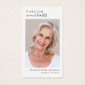 Heart Butterfly Memorial Prayer Kaart (Voorkant)