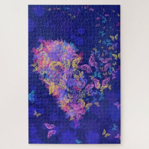 Heart Butterfly Puzzle Legpuzzel