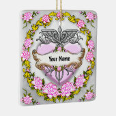 Heart Caduceus  Keramisch Ornament (Rechts)