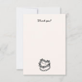  Heart Cake Aangepaste naam Dank u kaart (Voorkant)