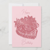 Heart Cake Verjaardag Kaart (Voorkant)