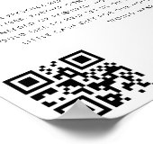 Heart Calligraphy Honeymoon Fund Elegant Wedding Poster (Hoek)