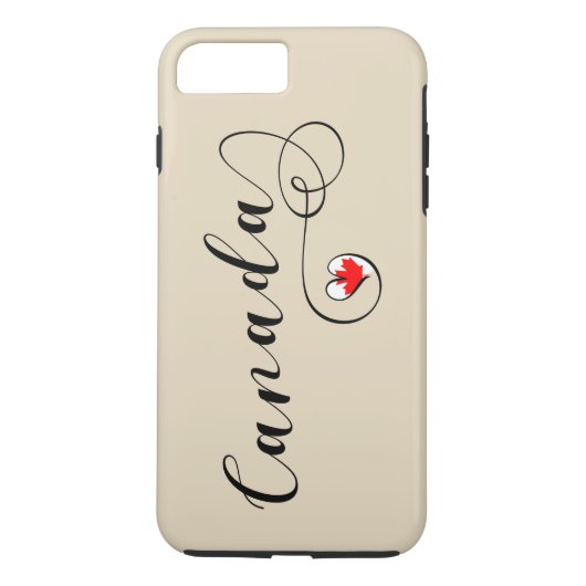 Heart Canada Cell Phone Case, Canadese vlag Case-Mate iPhone Case (Achterkant)