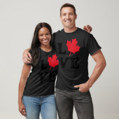 Heart Canada Day Maple Leaf I Love You Canada T-shirt (Unisex)