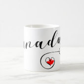 Heart Canada Mok, Canadese vlag Koffiemok (Center)