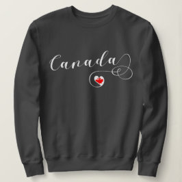 Heart Canada Sweatshirt, Canadese vlag Trui
