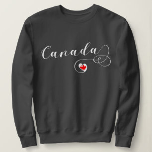 Heart Canada Sweatshirt, Canadese vlag Trui
