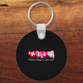 Heart Candy Micu Nurse Valentine's Day Medical Cri Sleutelhanger (Voorkant)