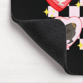 Heart Candy Silkie Chicken Valentine Farmer Animal Muismat (Hoek)