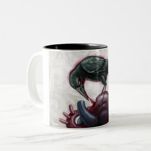 Heart cannibal tweekleurige koffiemok (Voorkant links)