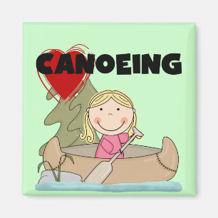 Heart Canoeing Tshirts en Gifts Magneet