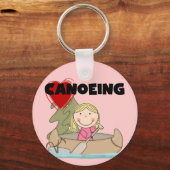 Heart Canoeing Tshirts en Gifts Sleutelhanger (Voorkant)