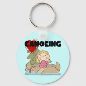 Heart Canoeing Tshirts en Gifts Sleutelhanger (Voorkant)