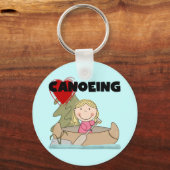 Heart Canoeing Tshirts en Gifts Sleutelhanger (Voorkant)