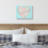 Heart Canvas afdrukken (Insitu (Slaapkamer))