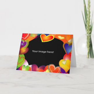 Heart Card Template Feestdagen Kaart