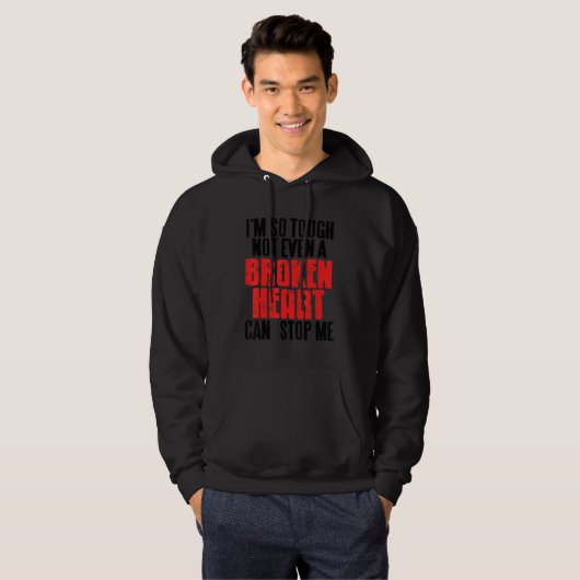 Heart Cardiac Pacemaker Quote for Coronary Bypass  Hoodie (Voorkant volledig)