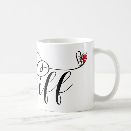 Heart Cardiff Flag, Caerdydd, Wales Koffiemok (Rechts)