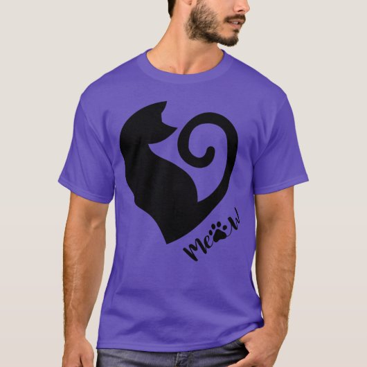 Heart Cat vrienden T-shirt (Voorkant)