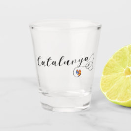 Heart Catalunya, Catalonië Estelada Shot Glas