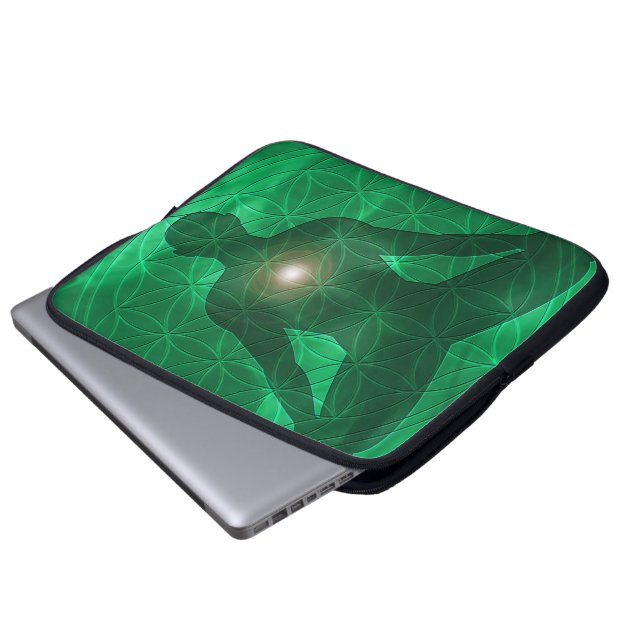 Heart Chakra Anahata Laptop Sleeve (Voorkant onderkant)