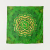 Heart chakra - Anahata Wandkleed (Voorkant (horizontaal))