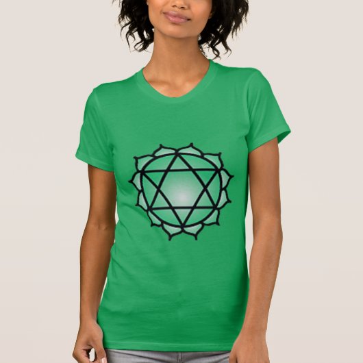 Heart Chakra Balance Bella Canvas Fine Jersey T-shirt (Voorkant)