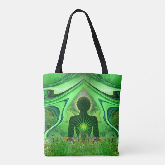 Heart Chakra Canvas tas (Achterkant)