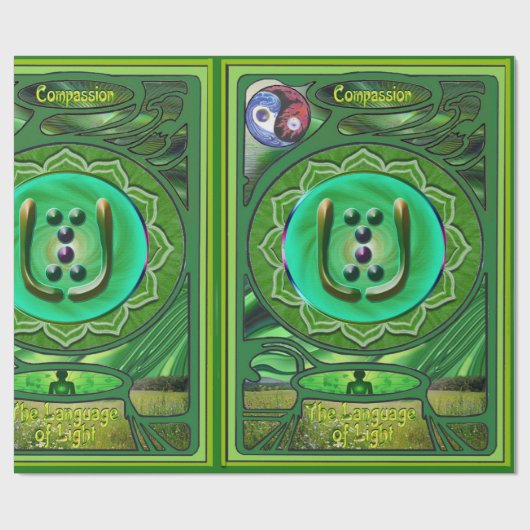 Heart Chakra Compassion Wrapping Paper Cadeaupapier (Vlak)