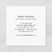 Heart Chakra, Energy Healer Vierkante Visitekaartje (Achterkant)