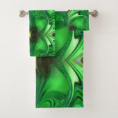 Heart Chakra Energy Herhalingspatroon Bad Handdoek (Insitu)