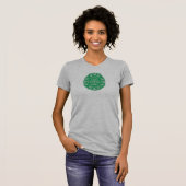 Heart Chakra Green Mandala Womens T-shirt (Voorkant volledig)