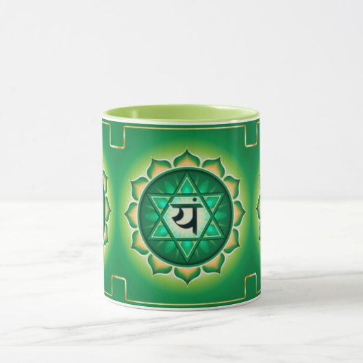 Heart Chakra Pattern Print Design Mok (Midden)