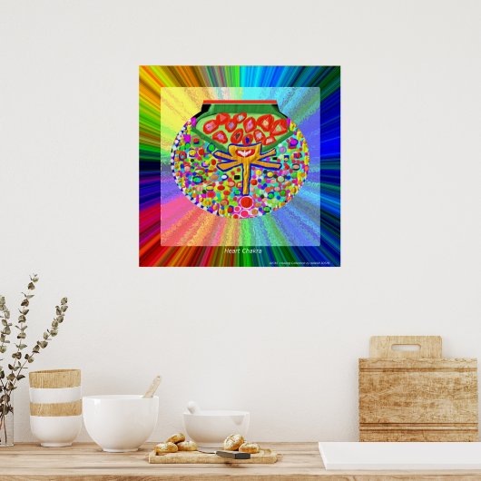 Heart Chakra Poster (Keuken)