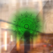 Heart Chakra Raamsticker (Vel 2)