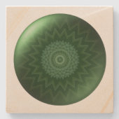 Heart Chakra Square Stone Onderzetter (Voorkant)