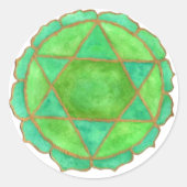 Heart Chakra Sticker (Voorkant)