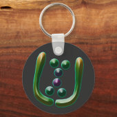 Heart Chakra - Symbool van Compassion T-Shirt Sleutelhanger (Voorkant)