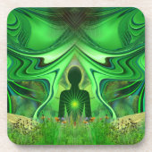 Heart Chakra - Symbool van verborgen werelden Bier Onderzetter (Voorkant)