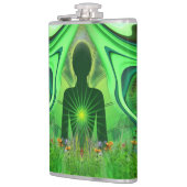 Heart Chakra - Symbool van verborgen werelden Heupfles (Links)