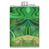 Heart Chakra - Symbool van verborgen werelden Heupfles (Achterkant)