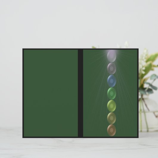 Heart Chakra Tri Fold Brochure Flyer (Staand voorkant)