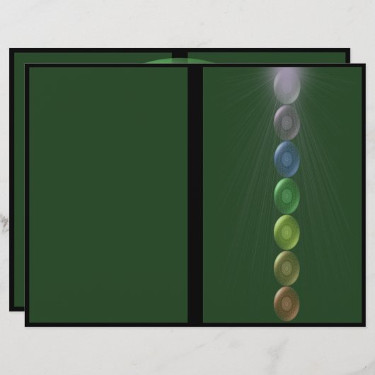 Heart Chakra Tri Fold Brochure Flyer (Voorkant / Achterkant)