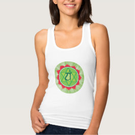 Heart Chakra Women's Slim Fit Racerback Tanktop