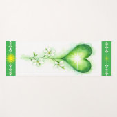 Heart Chakra Yoga Mat | Green Lotus for Healing (Voorkant (horizontaal))