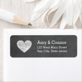 Heart Chalkboard Return Address Labels (Insitu)